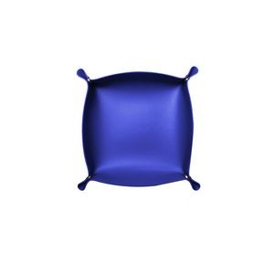 Elegant Small Square Foldable PU Leather Storage Box With Metal Clasps 5