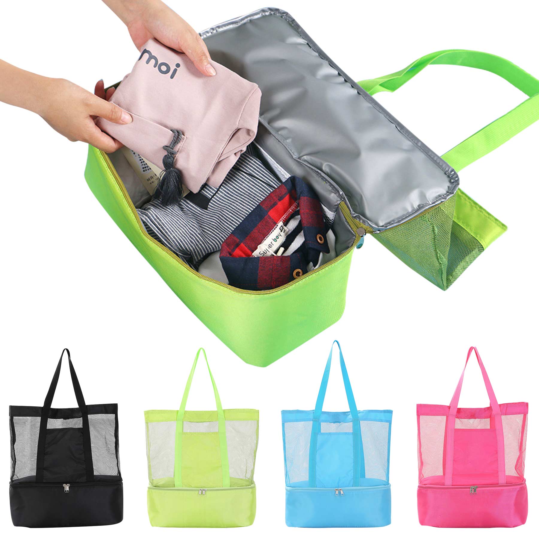 Mesh Handle Tote Lunch Bags 2