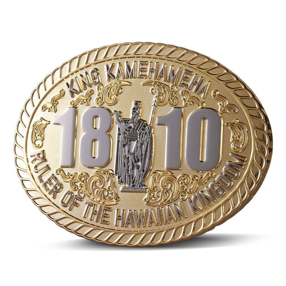 2.5 " x 3.5 " Belt Buckle with Two Tone Finish 1