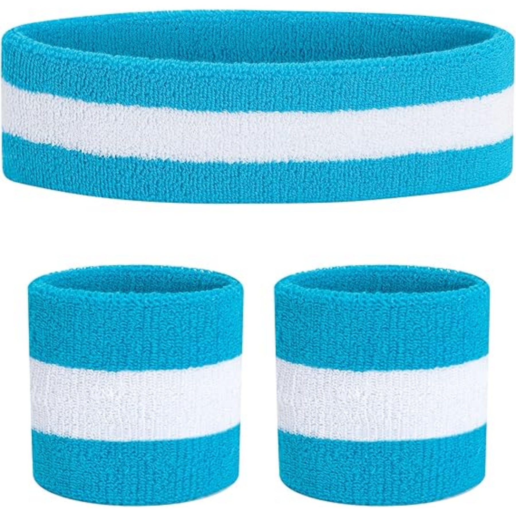 Sweatbands Exercise Eadband Wristband Set 18