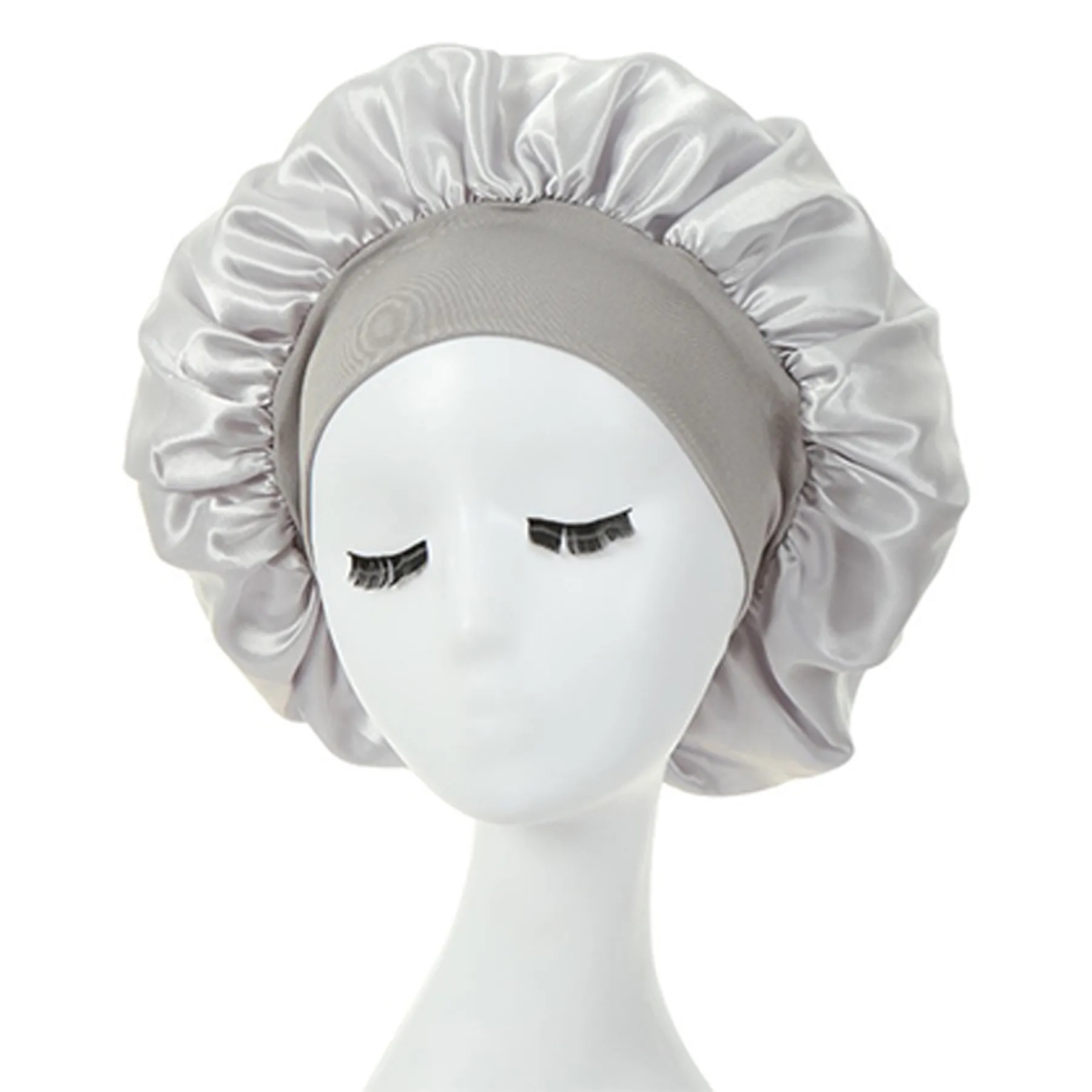 Large Satin Silk Bonnet Sleep Cap 7