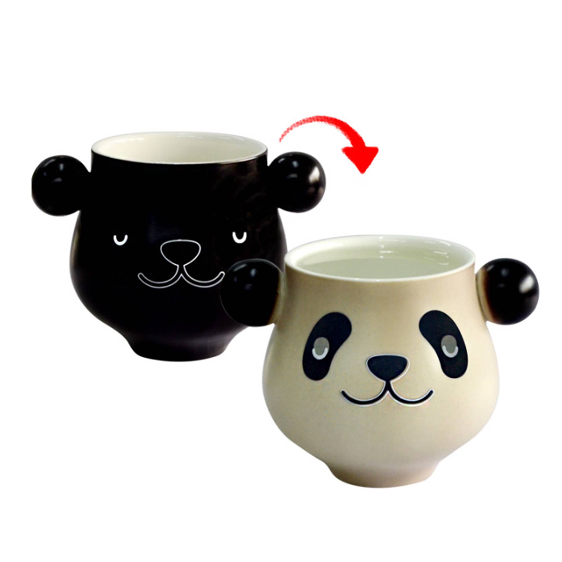 Panda Shape Color Changing Ceramic Mug 3