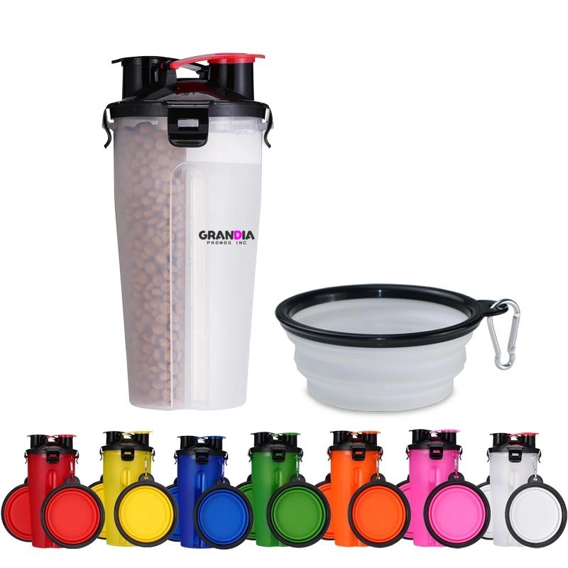 2 In 1 Pet Water And Food Container With Bowl 3