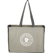 Recycled Cotton Contrast Side Shopper Tote 11