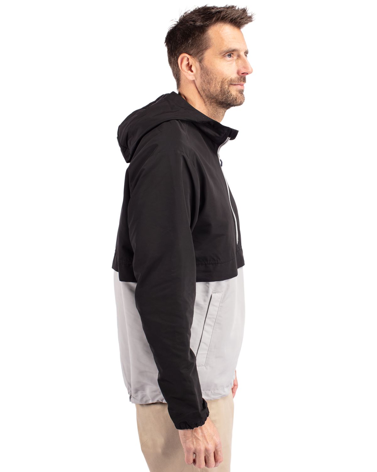 Cutter & Buck Charter Recycled Packable Mens Half Zip Anorak Jacket 20