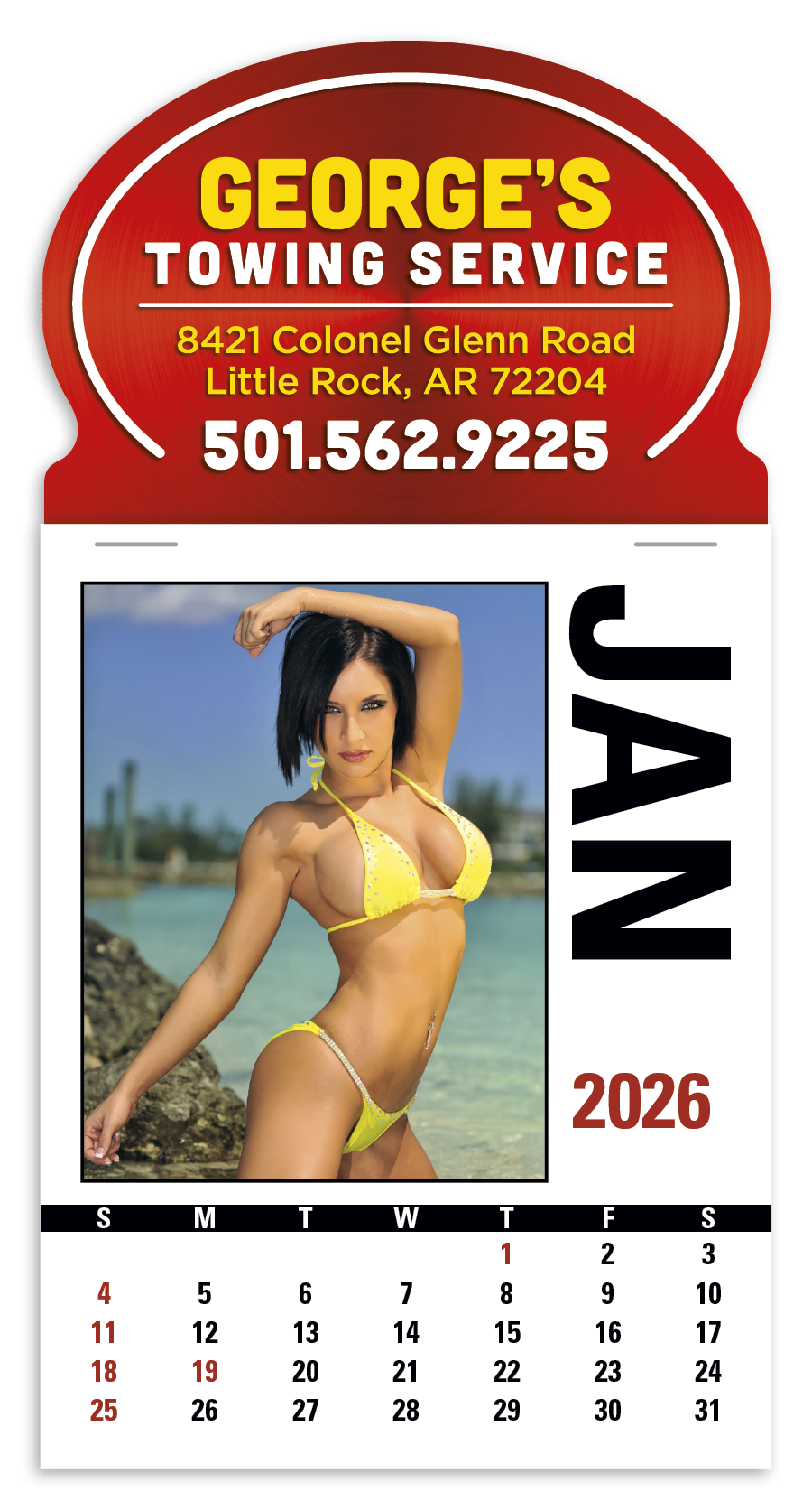 Triumph® Calendars Press-N-Stick Full-Color Header Sunshine Girls Calendar 4