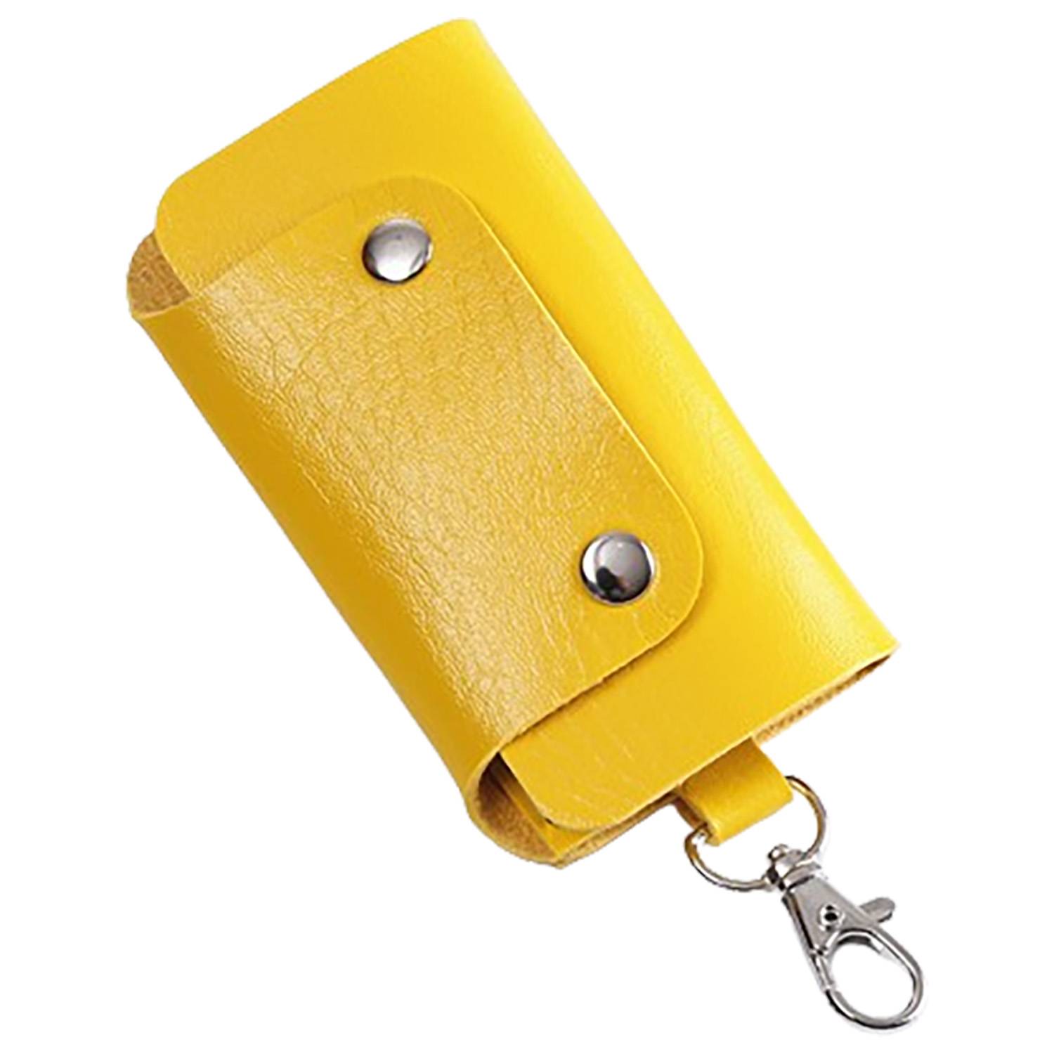 PU Leather Double-Snap Key Pouch 8