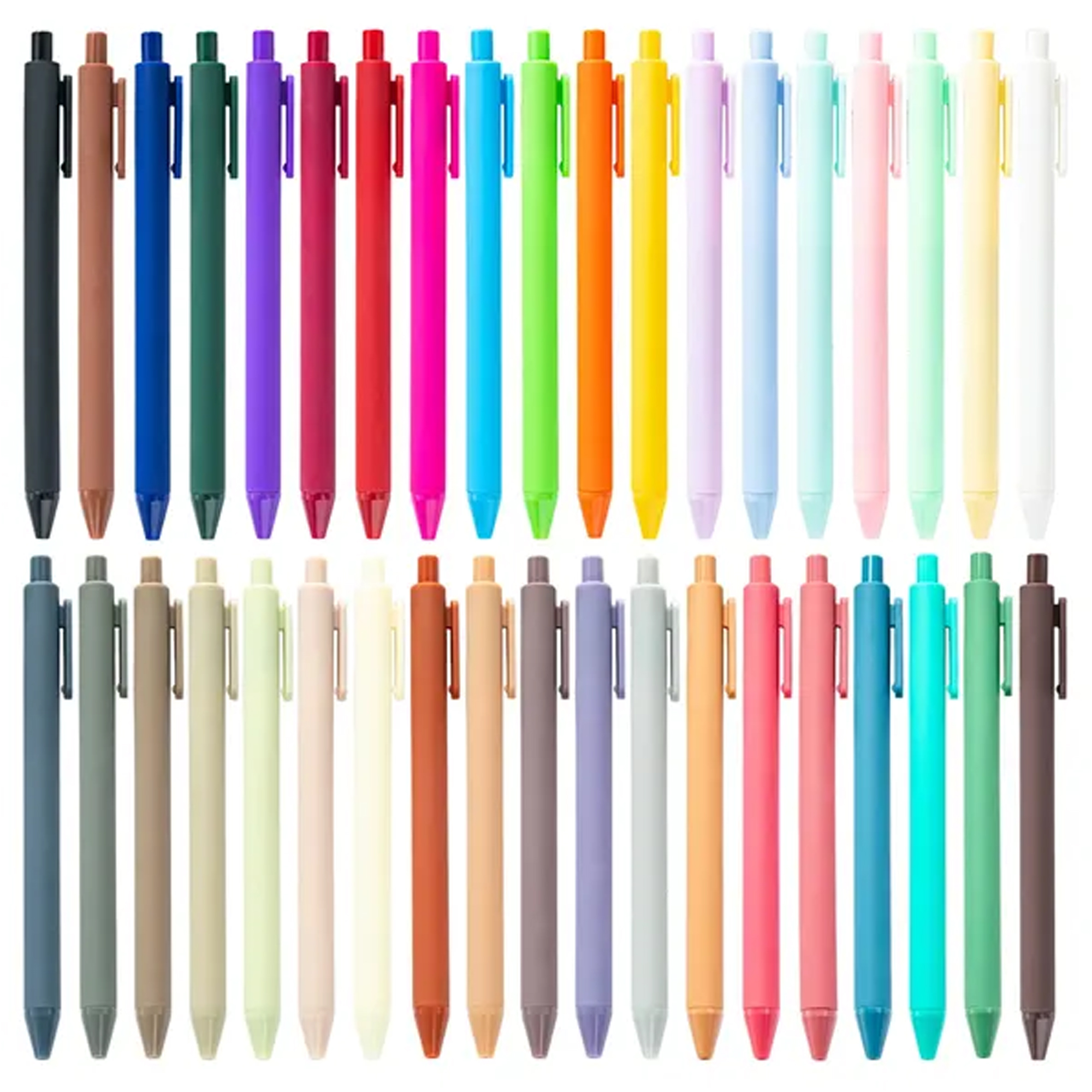 39-Pack 0.5mm Colorful Plastic Writing Pens 5