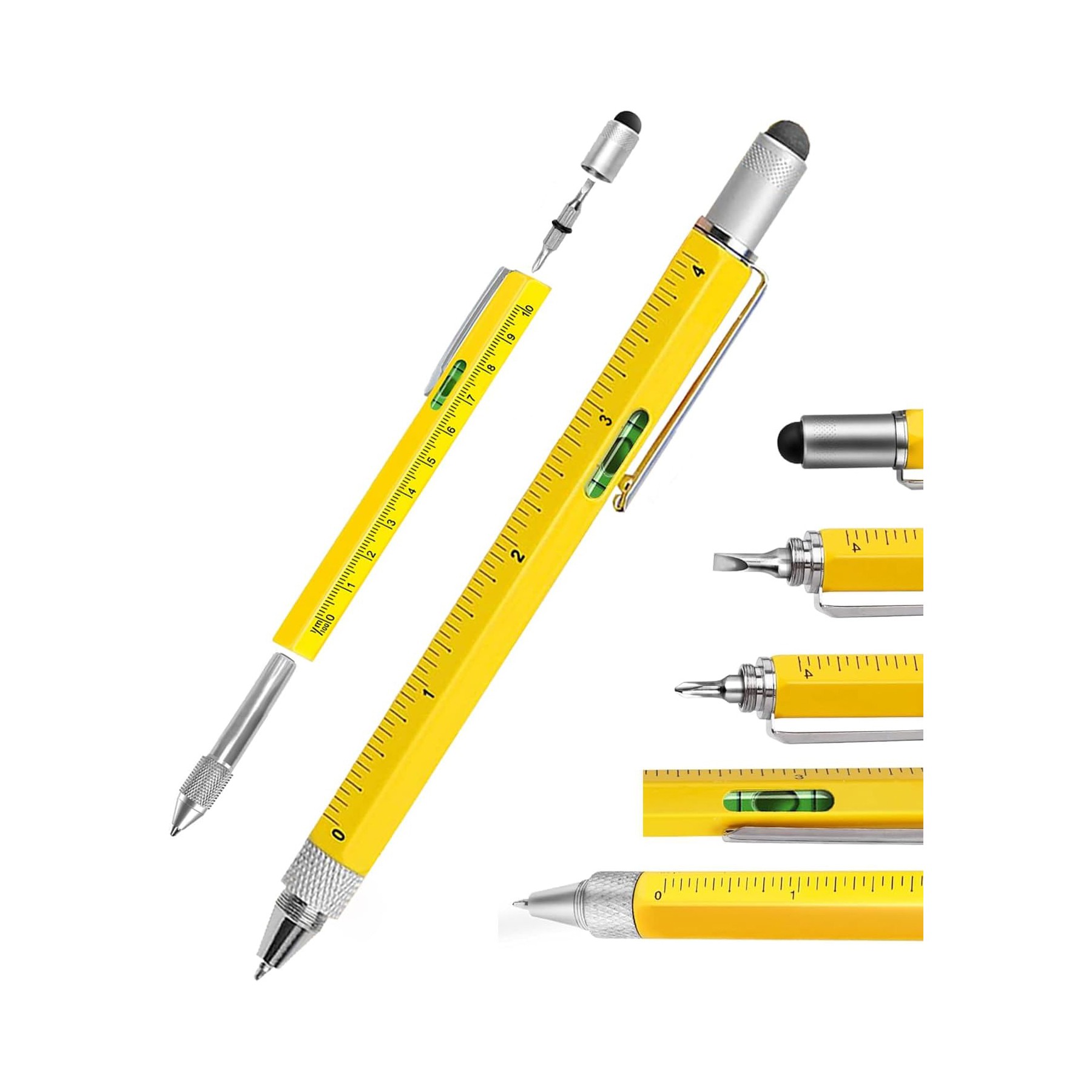 6 In 1 Multitool Pen With Level Ruler 2