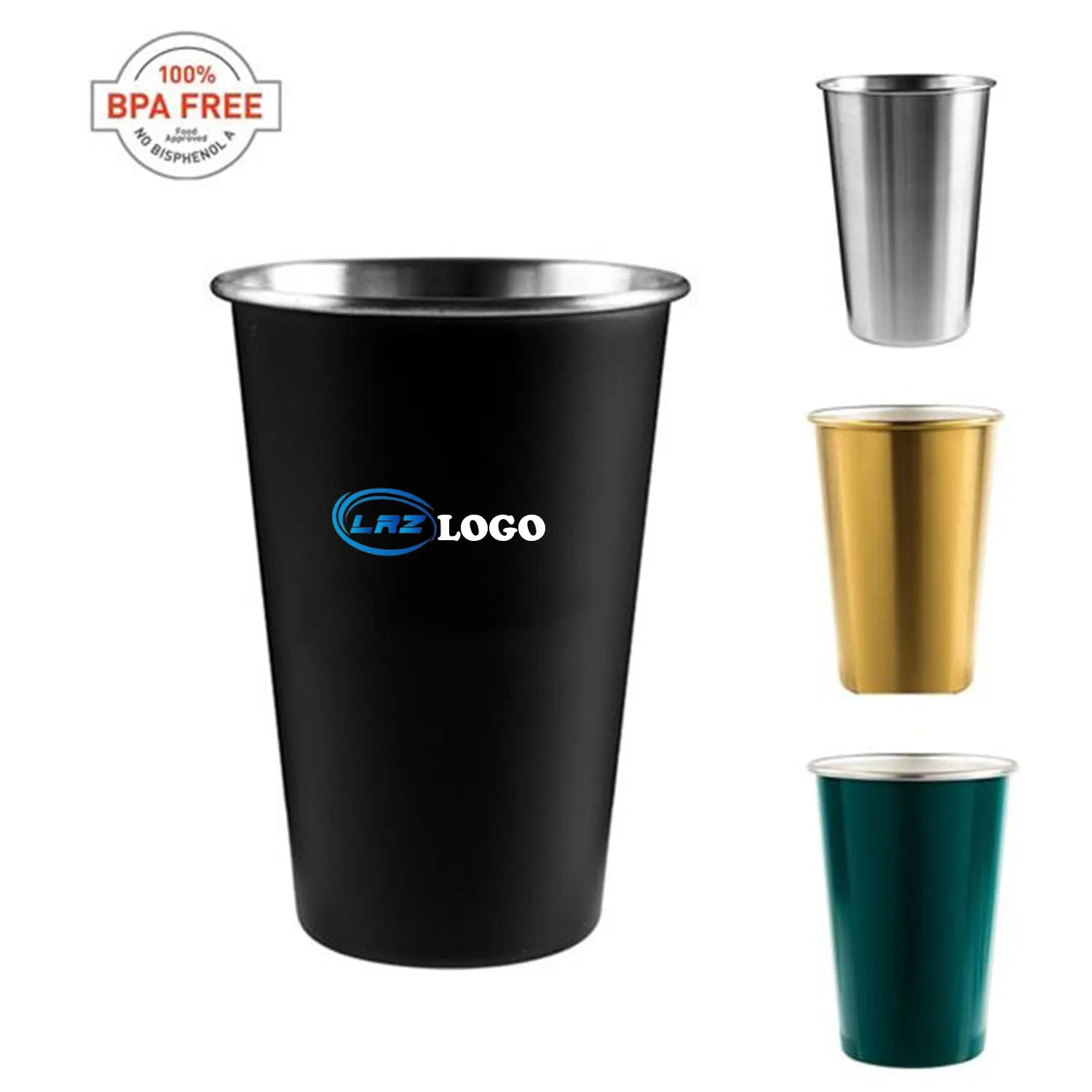 16oz. Stainless Steel Pint Cups 1