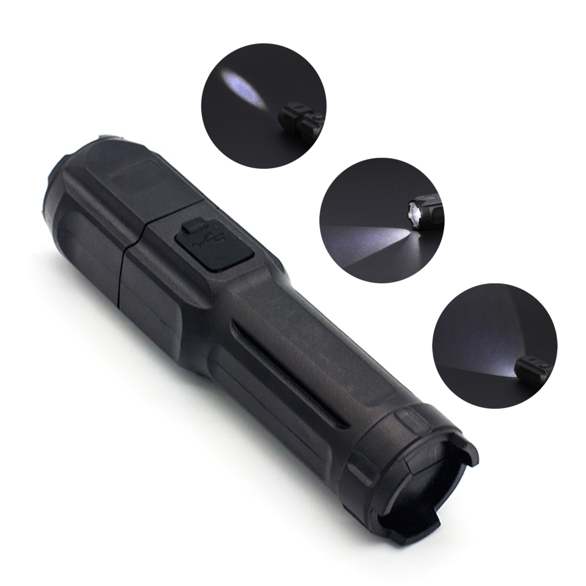 High-Power Long-Range LED USB Rechargeable Flashlight 4