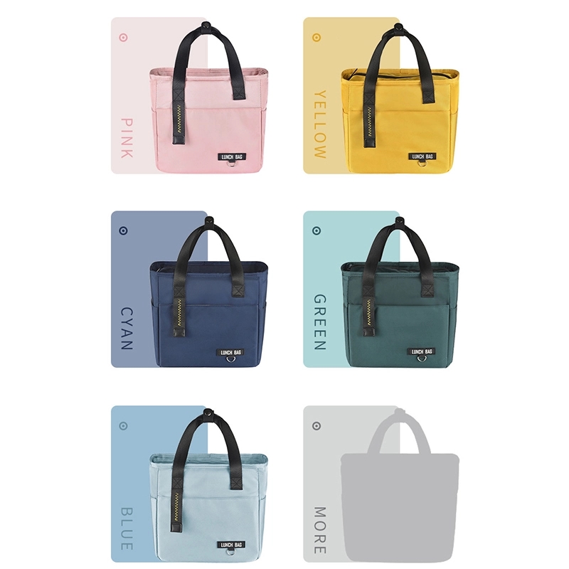 Nylon Portable Zipper Thermal Oxford Lunch Bags 5