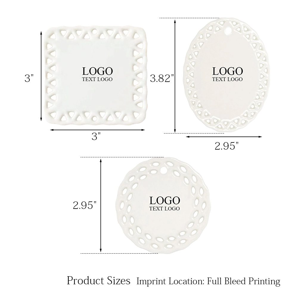 Lace Style Full Color Ceramic Ornaments 4