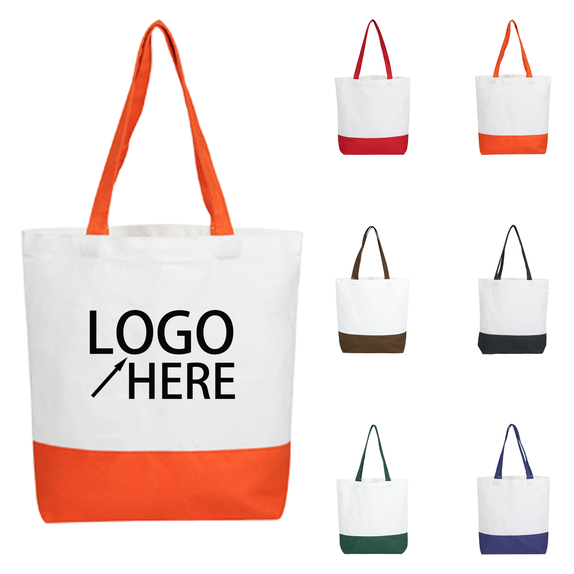 Colorful Patchwork Canvas Tote Bag, custom tote bag with logo imprint 2