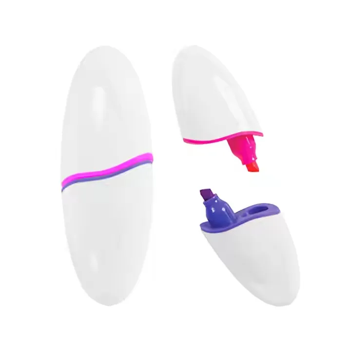 Oval Colored Double-Ended Highlighter 4