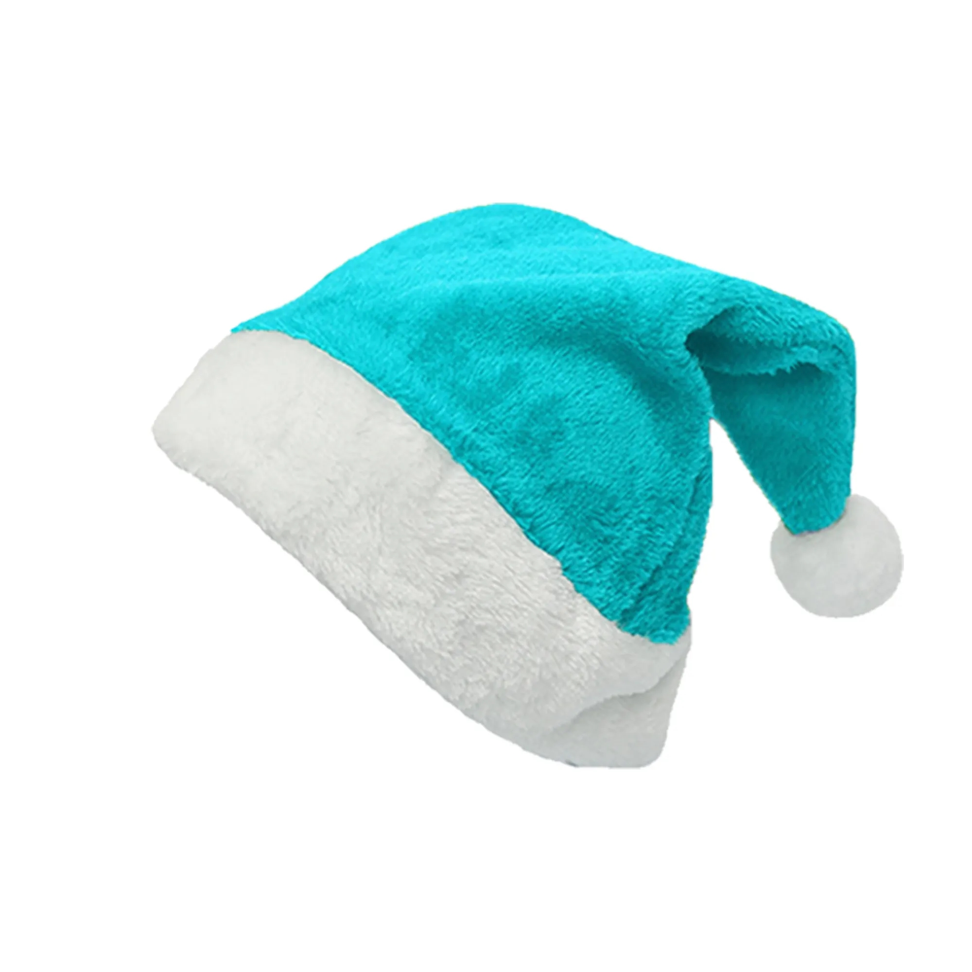 MOQ 100 Unisex Short Plush Christmas Hat 7