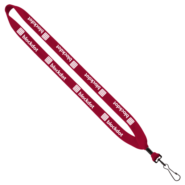 3/4" Cotton Lanyard with Metal Crimp & Swivel Snap Hook 5