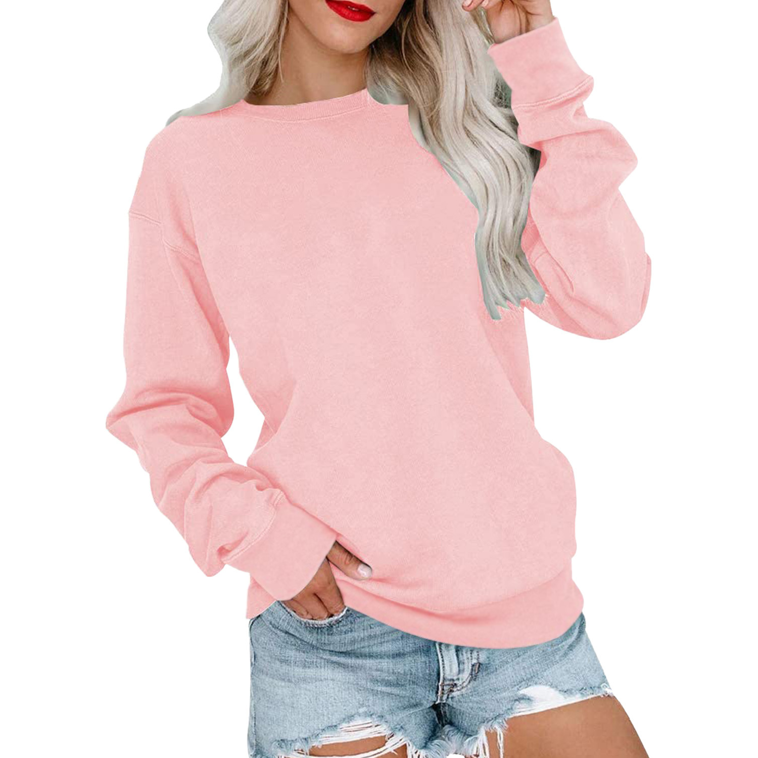 Regular Hoodie Long Sleeve Women's Wear, custom hoodie or sweatshirt with logo imprint 6