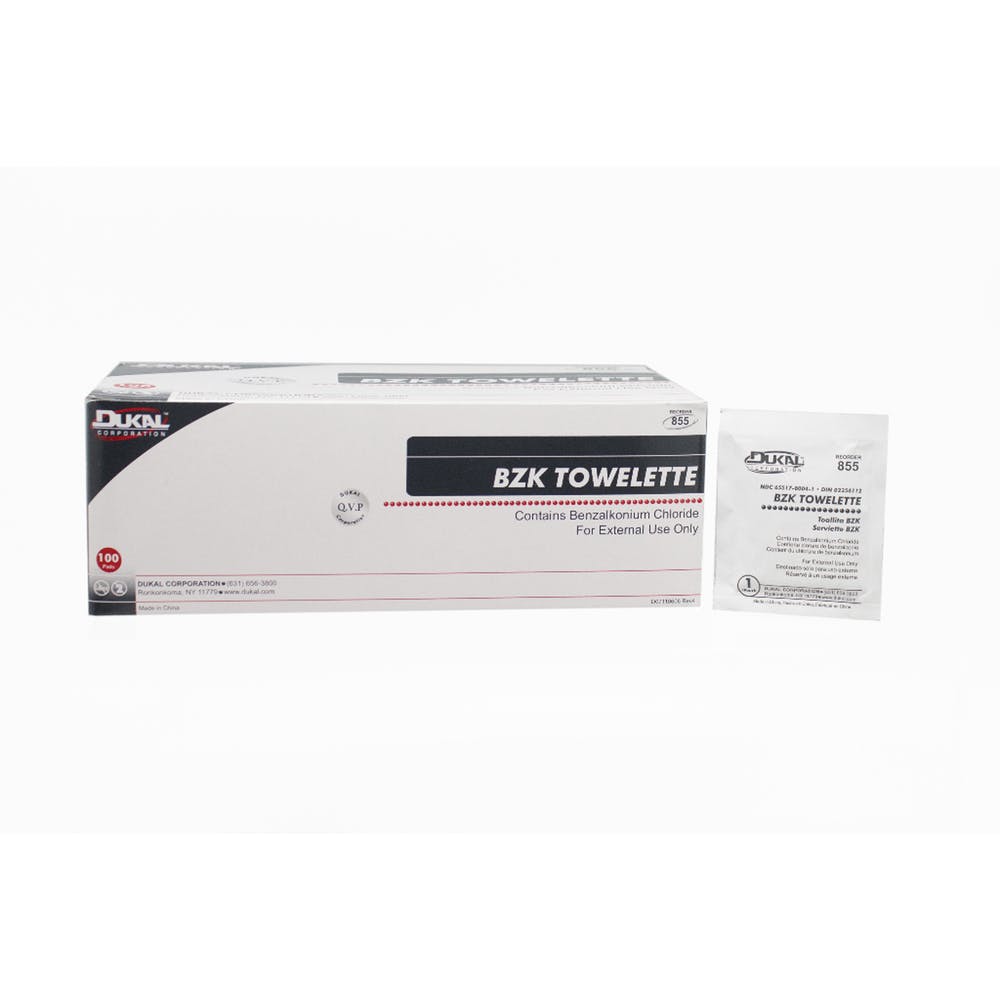 BZK Antiseptic Towelette 5" x 8" 2