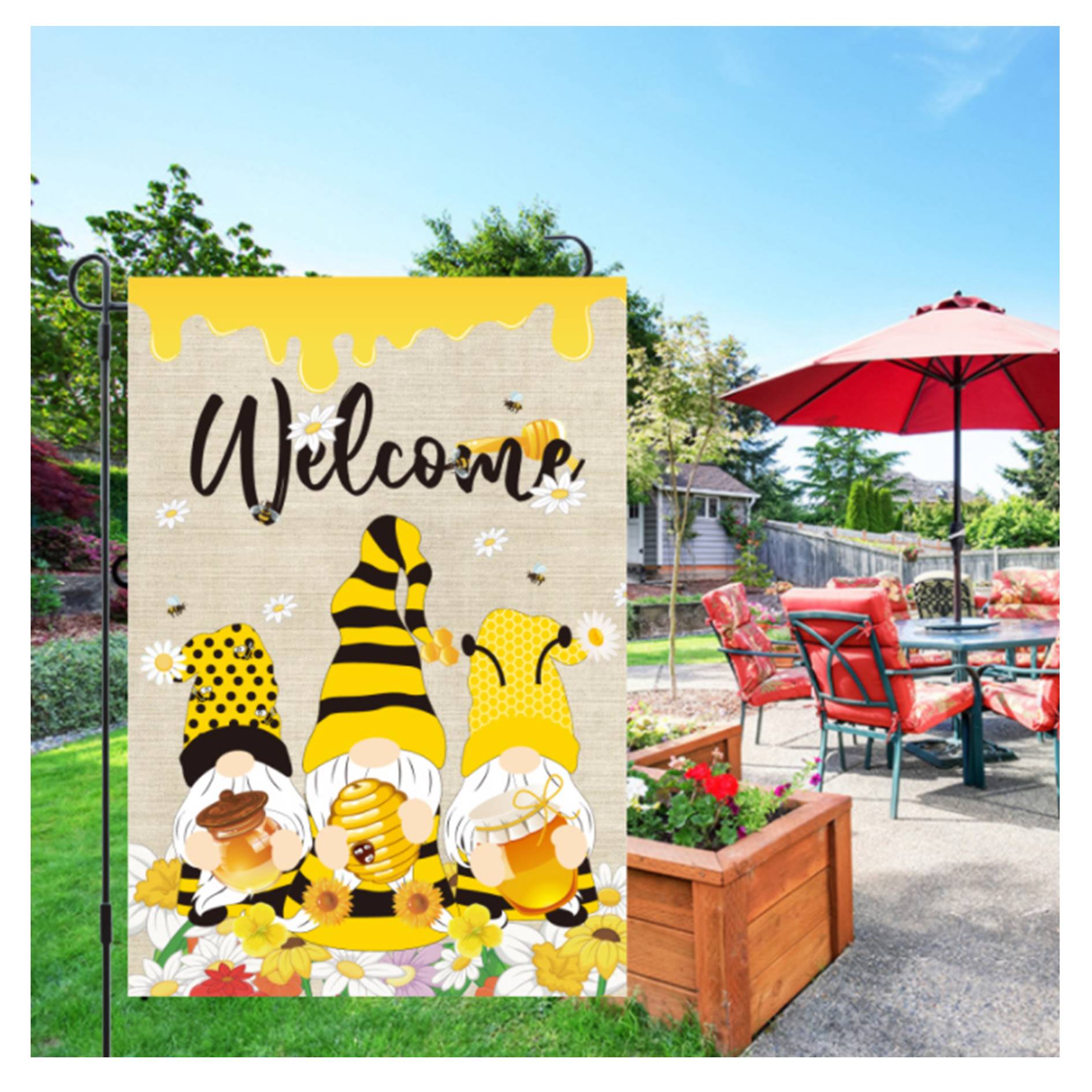 Custom Garden Flag Party Decoration 3