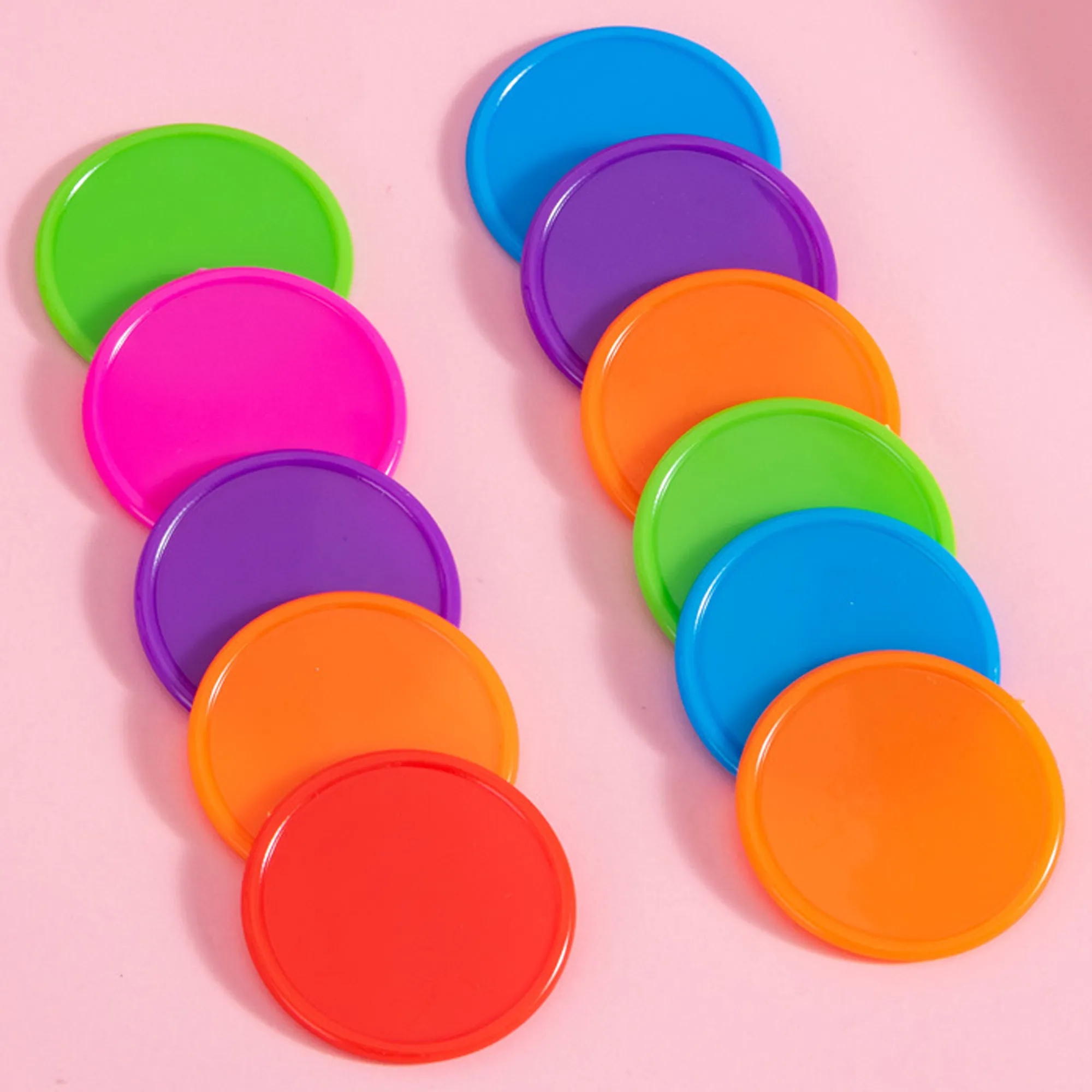 Full Color Round Plastic Token MOQ500pcs 4