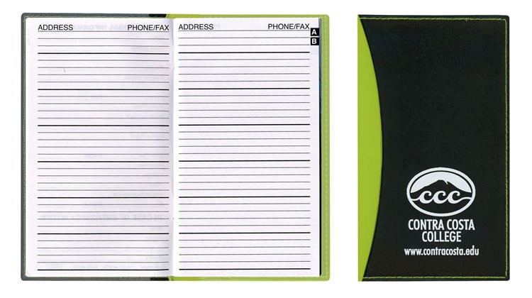 Soft Cover 2 Tone Vinyl Geneva Series Address Book 3