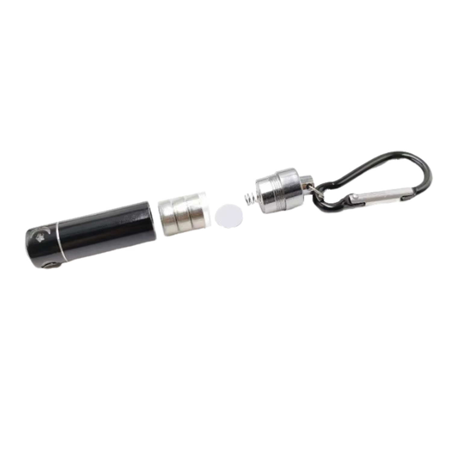 Mini Flashlight with Carabiner 2