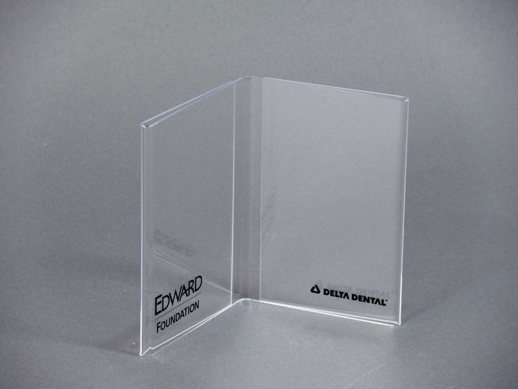Bi-Fold Countertop Sign Holder for 2 8 5 x 11 Inserts