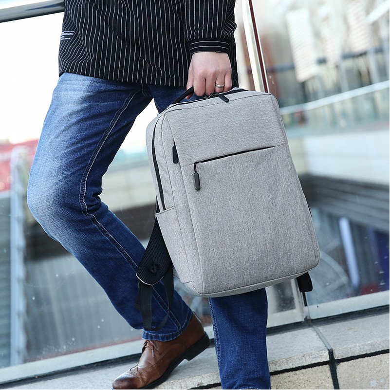 Simple And Natural Laptop Backpack,With Usb Charging Port,Traveling Backpack, In Stock Backpack 4