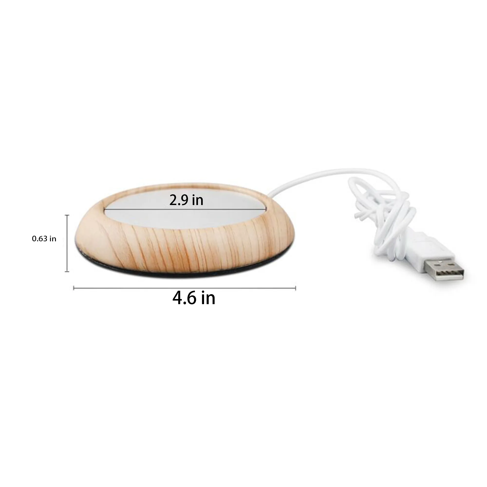 MOQ 20 USB Heated Coaster Cup Warmer Pad 5