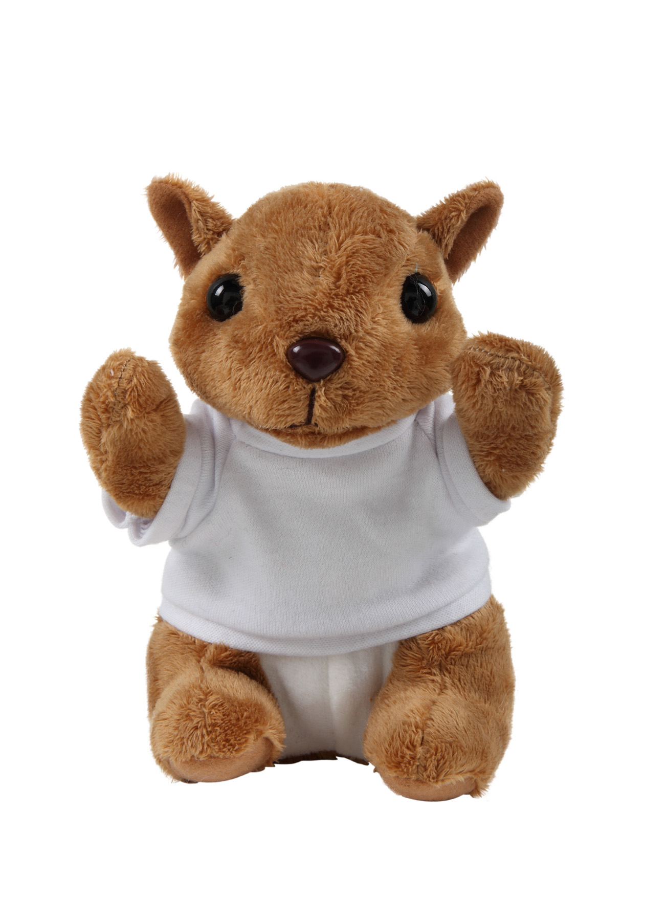 Soft Plush Sitting Squirrel with T-shirt 11