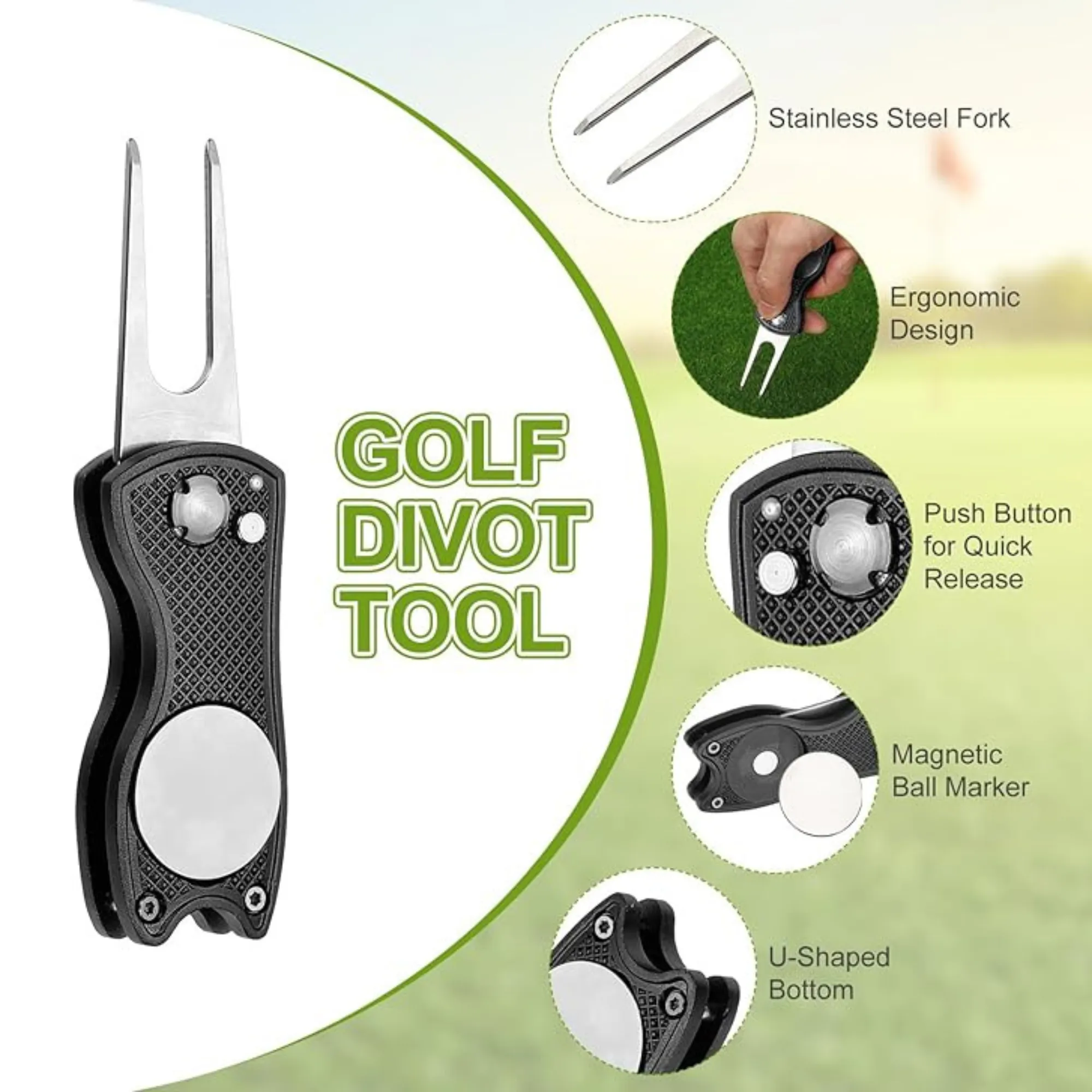 Foldable Golf Green Fork 1