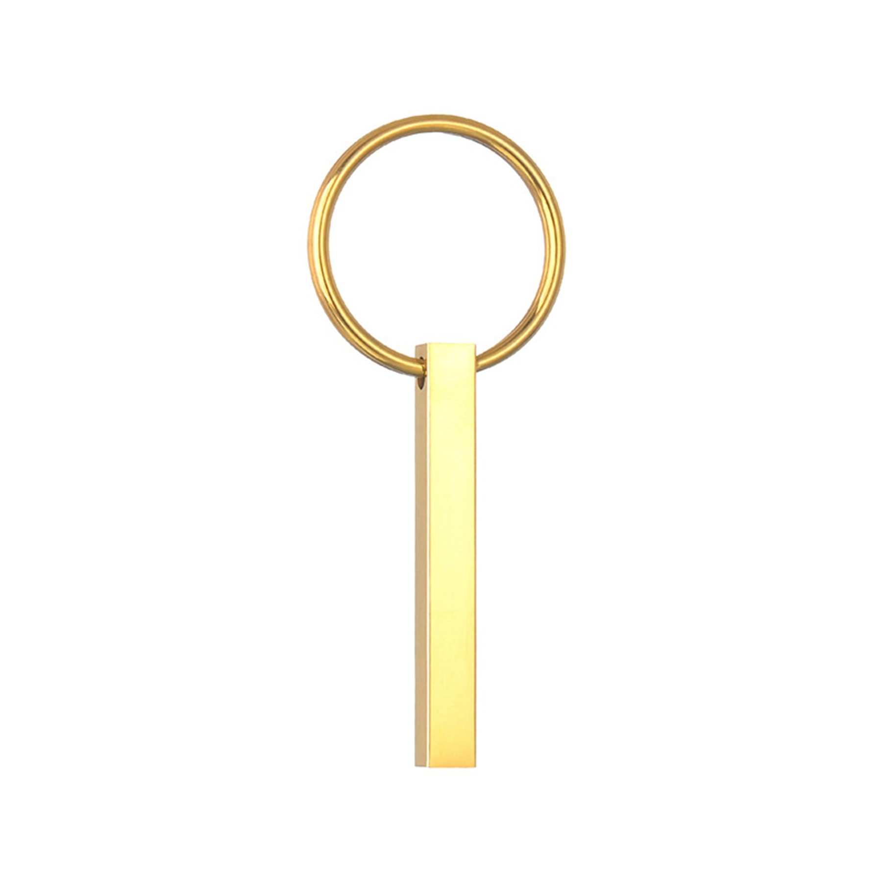Personalised Vertical 3D Bar Keyring 4