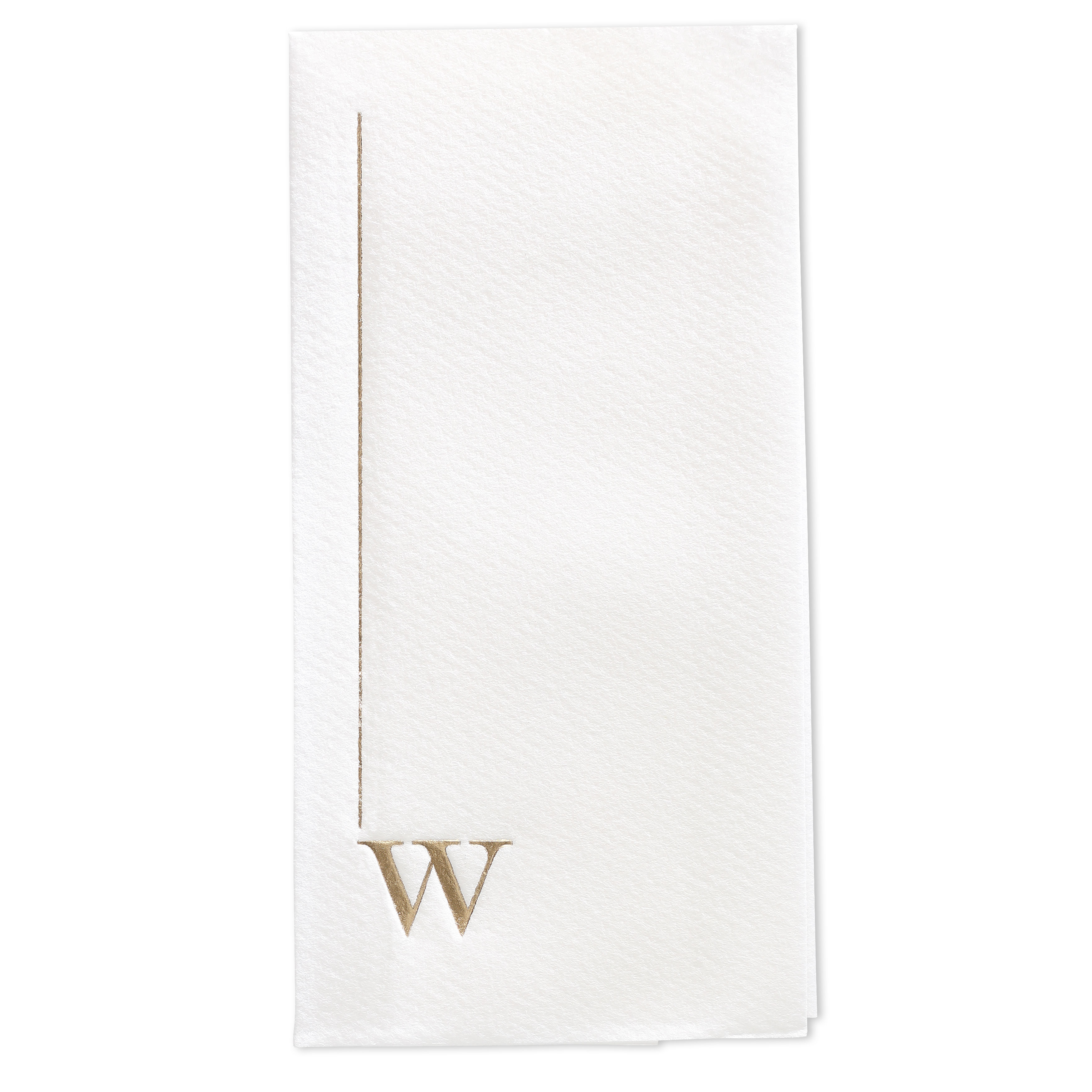Initially Simple Premium Guest Towel w/uncoined Edge (White) 1