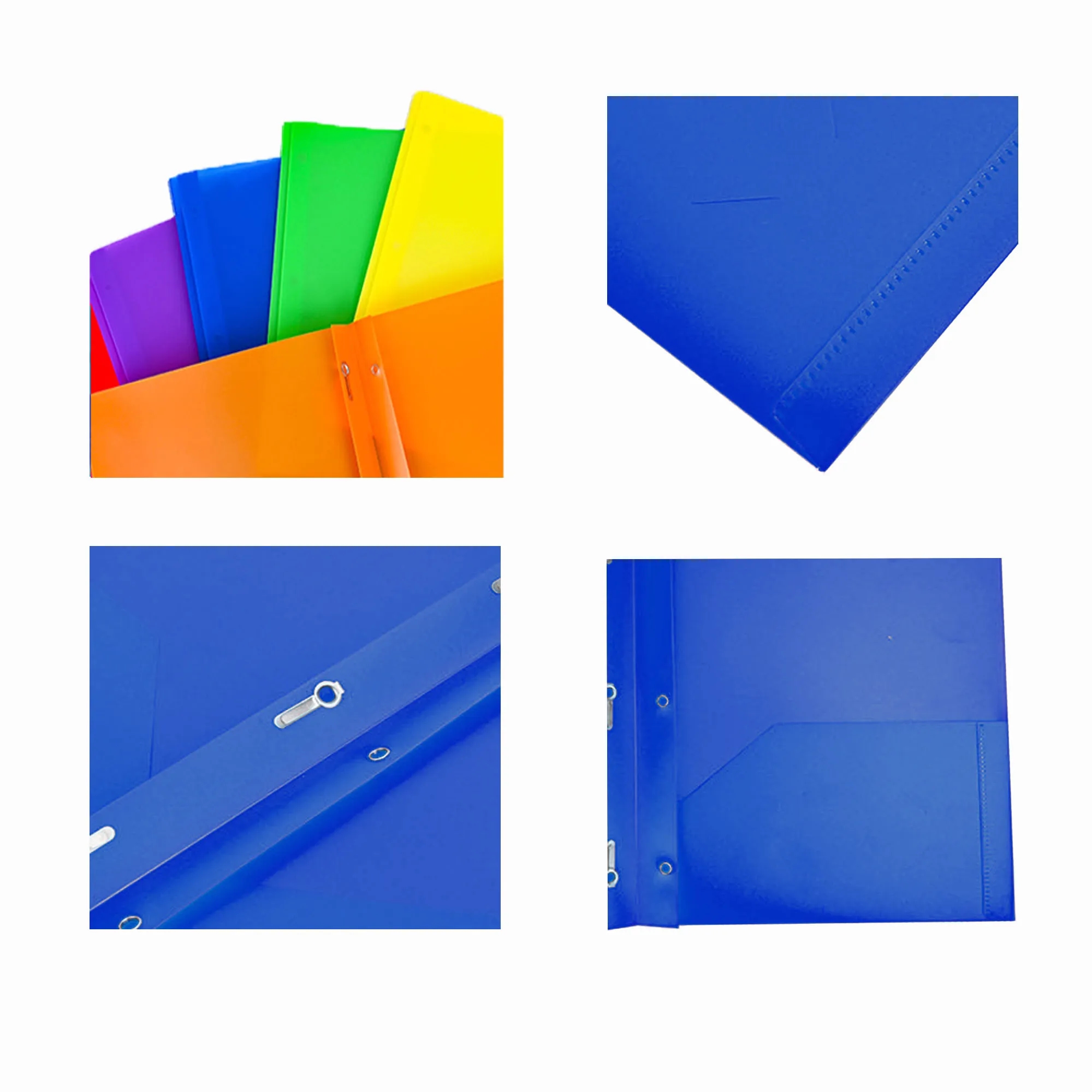 Heavy Duty Plastic Folders with Two  Pockets 3