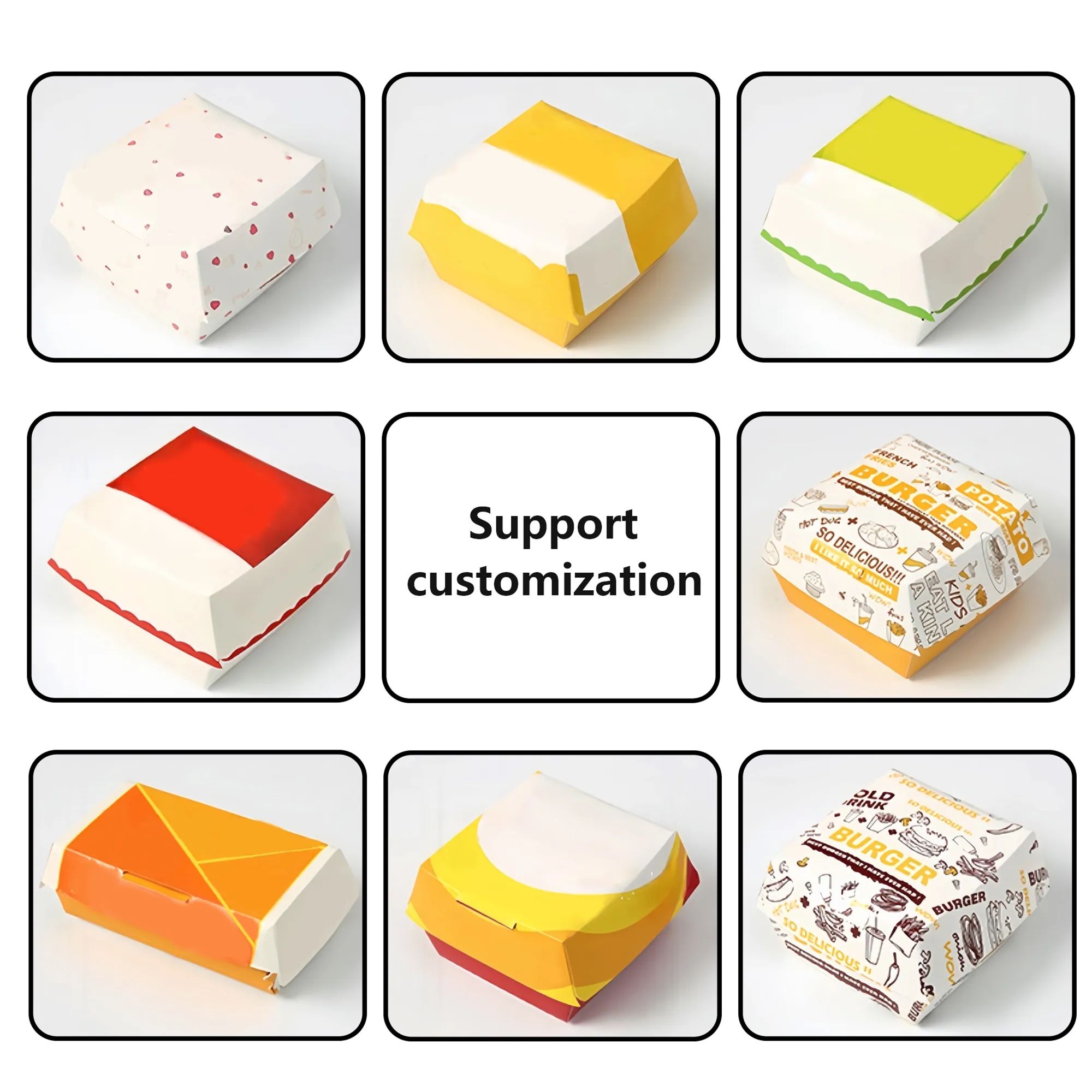 Disposable Paper Burger Box 4