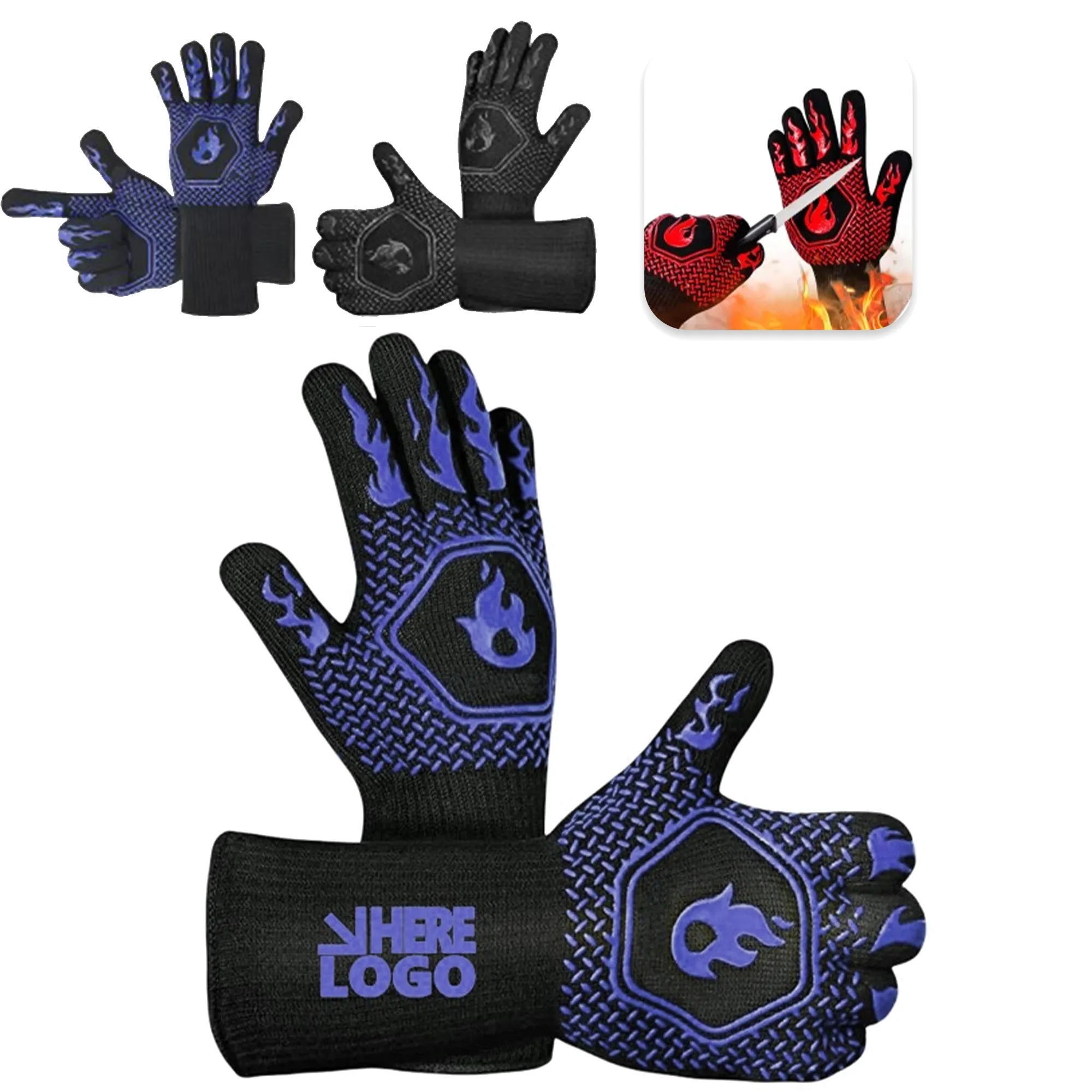 Heat-Resistant Barbecue Grill Gloves 2