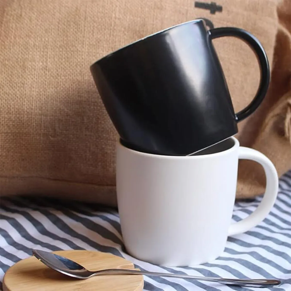 Customizable Wood Coffee Cup With Engraved Bamboo Lid 5