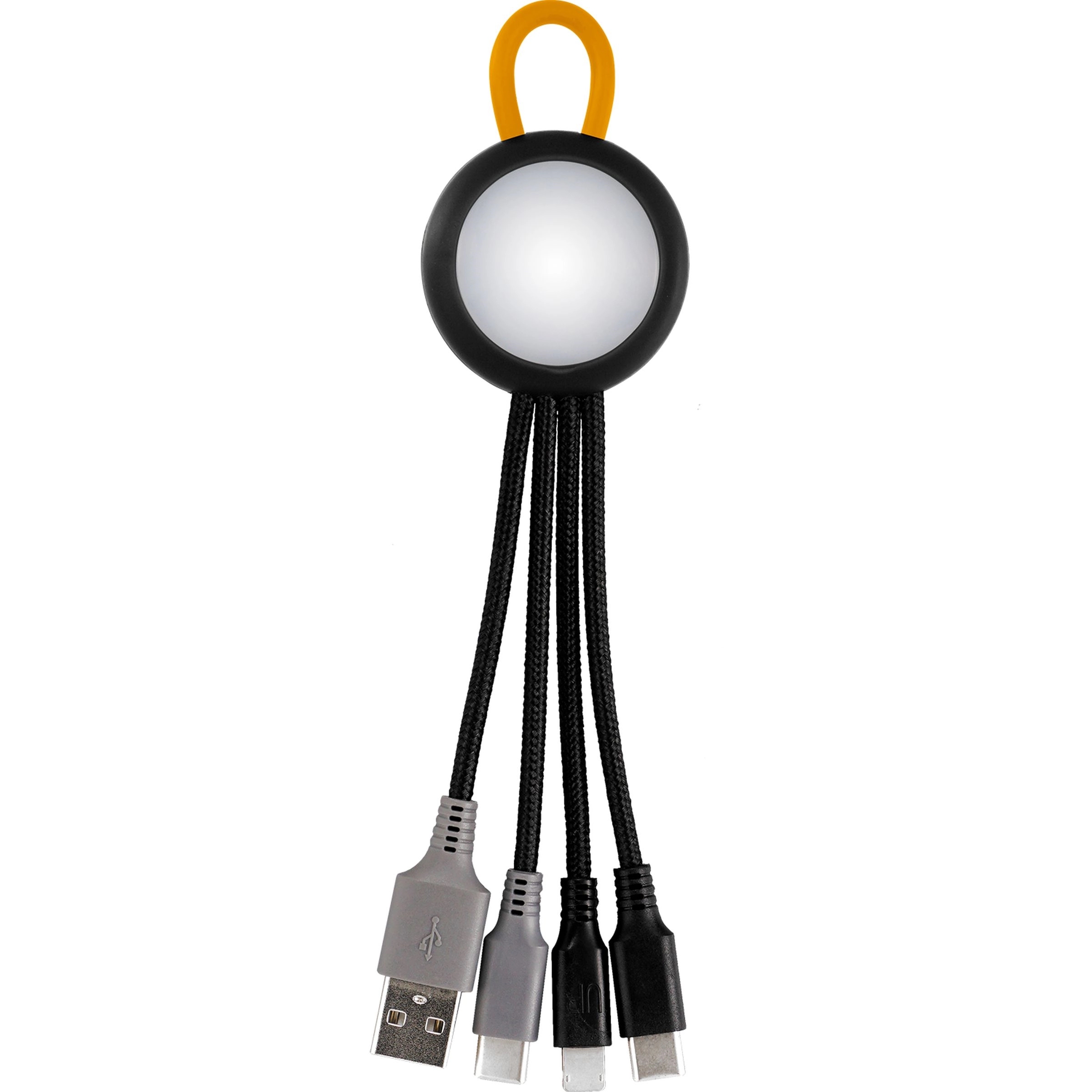 Clearview Light Up Loop Dual Input 3-in-1 Charging Cable 15