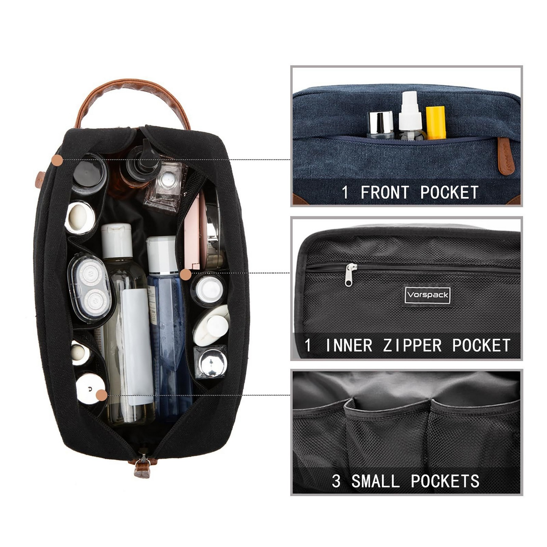 Men's Toiletry Canvas Bag 8