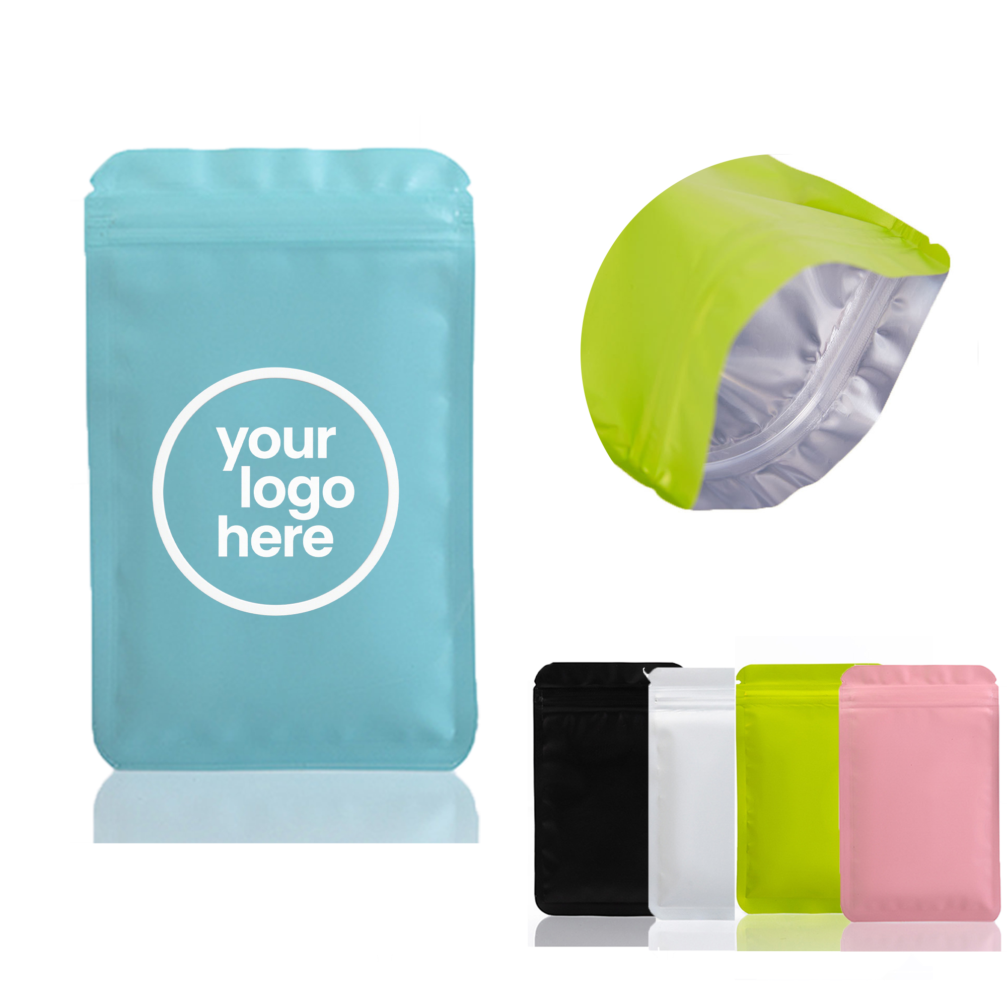 MOQ:1000pcs Custom Matte Storage Pouches 3