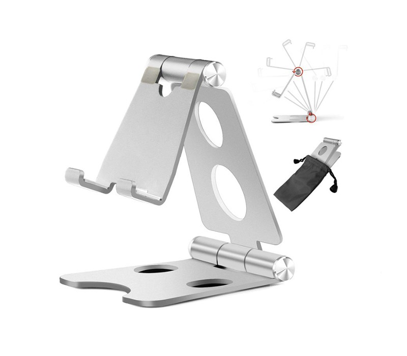Three-Fold Aluminum Compact Phone Stand and Holder 11