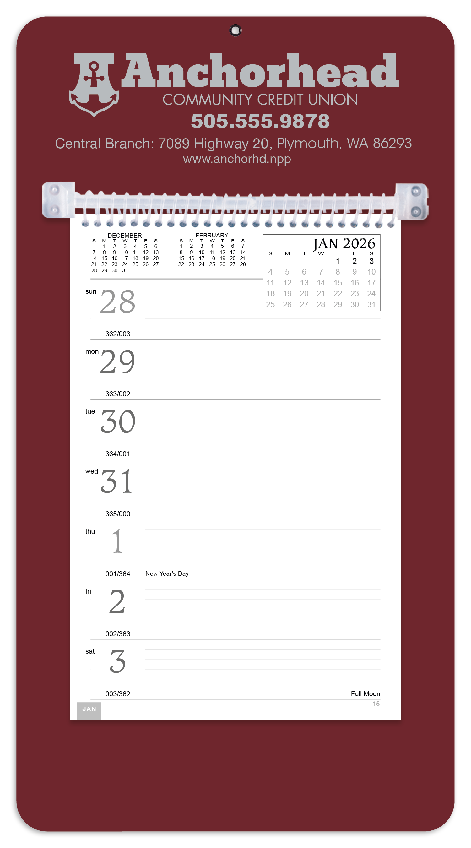 Triumph® Calendars Weekly Memo Calendar 72