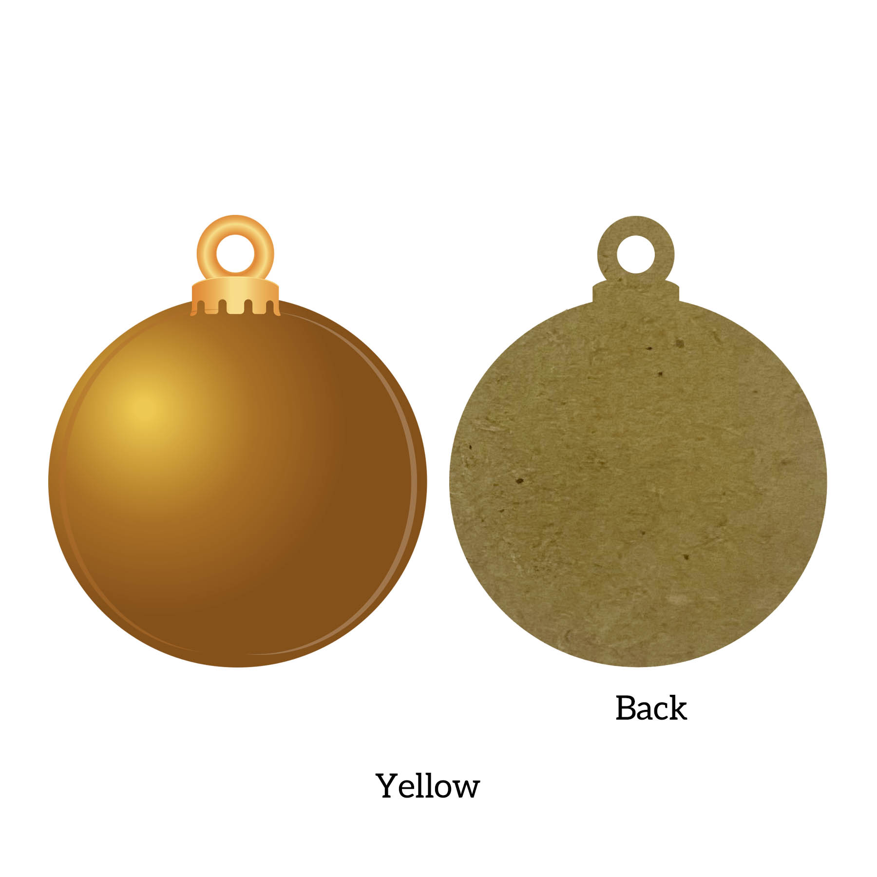 Free Shipping 3.5" Solid Color Christmas Ornament - Snowball 3