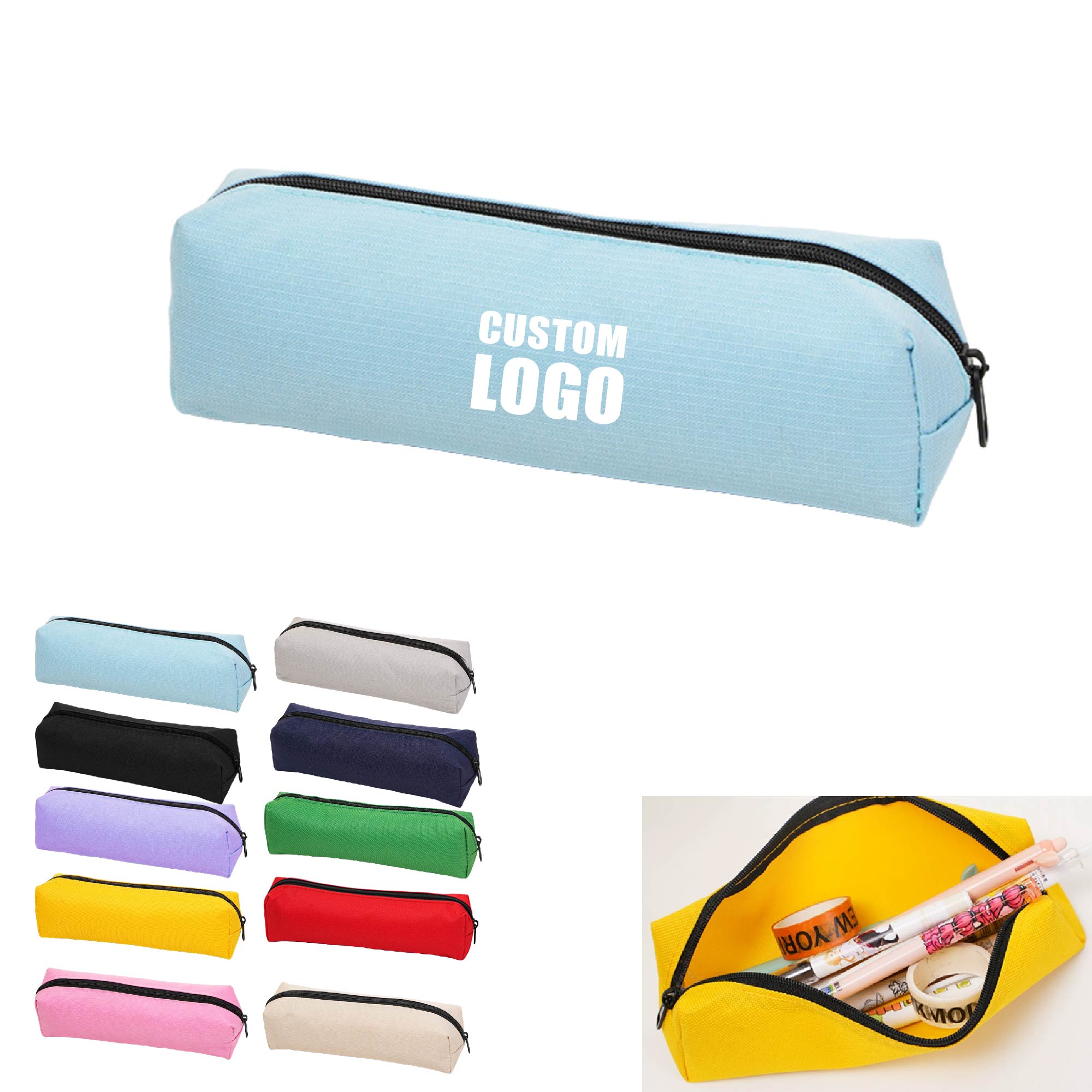 MOQ 10 pcs Zipper Pencil Case 4