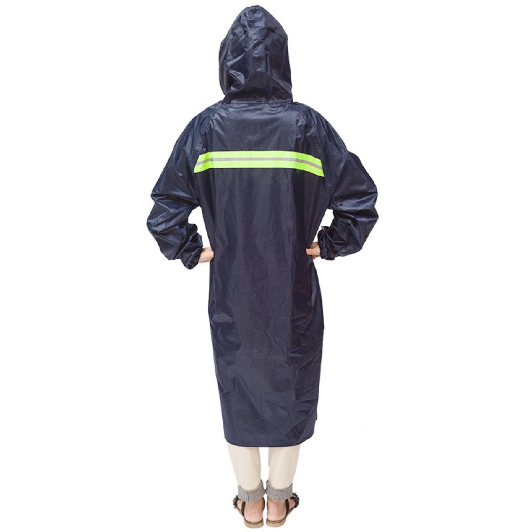 Long Sleeve Hooded Oxford Raincoat 6