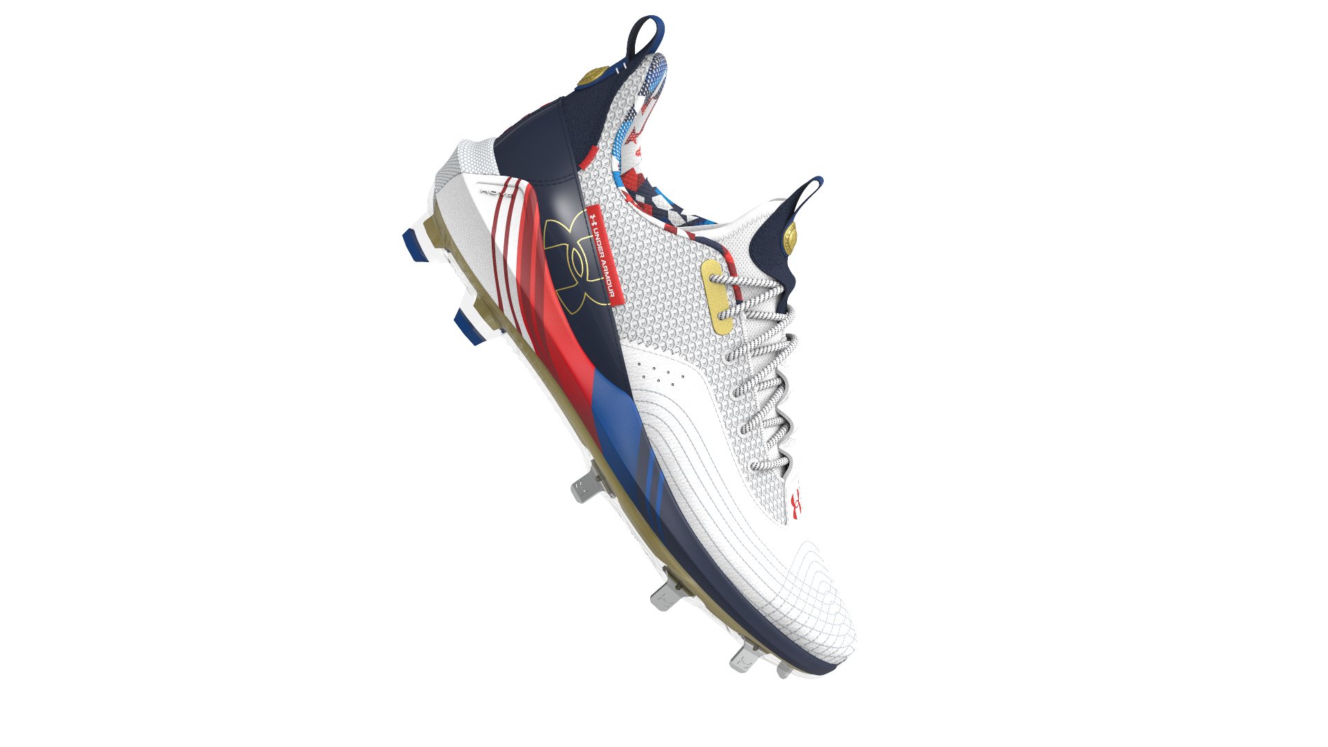 Men's UA Harper 7 Low ST USA Baseball Cleats 2