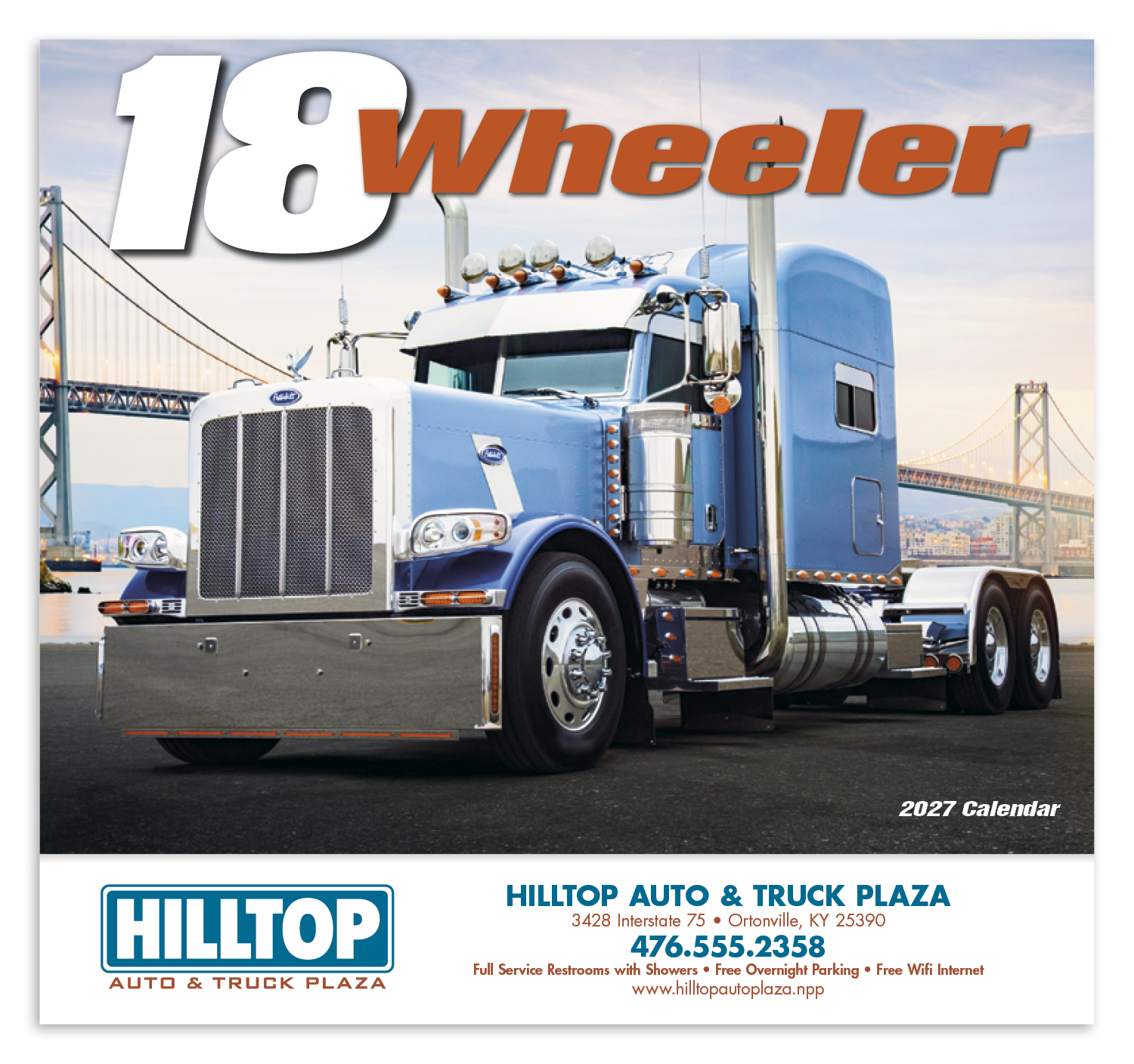 HotLine® Products 18-Wheeler Wall Appointment Calendar - Stapled 37