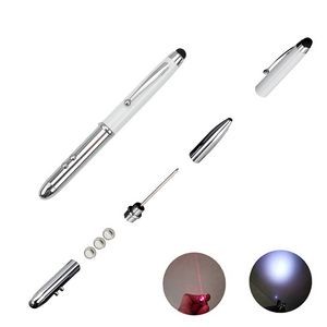 3 In 1 Stylus Tip Ballpoint Metal Pen With LED 1