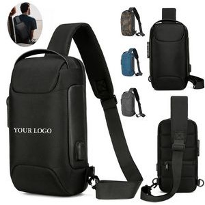 Anti-theft USB Shoulder Backpack 2